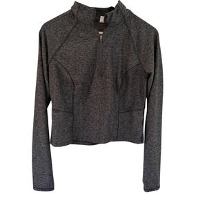 Athletic Quarter Zip Pullover Long Sleeve Cropped Activewear 
Women's‎ Medium